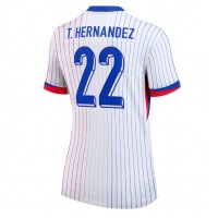 Fotbalové Dres Francie Theo Hernandez #22 Dámské Venkovní ME 2024 Krátký Rukáv
